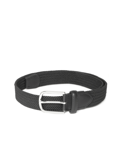 

Marks & Spencer Men Black Braided Elasticated Belt