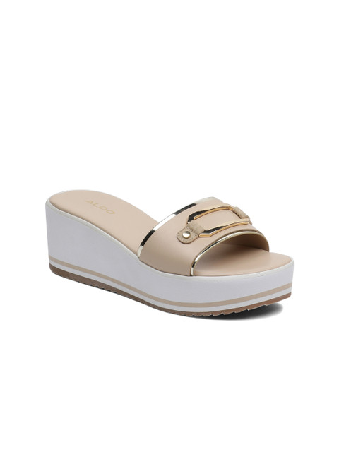 

ALDO Women Beige Solid Sandals