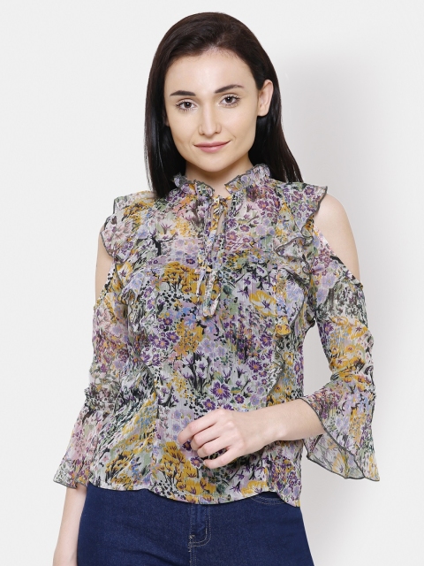 

Yaadleen Women Multicoloured Floral Printed Top, Multi