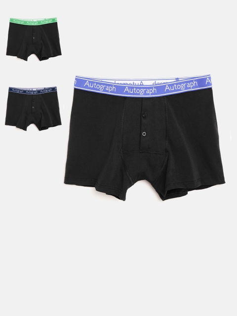 

Marks & Spencer Boys Pack of 3 Black Solid Trunks T712537A