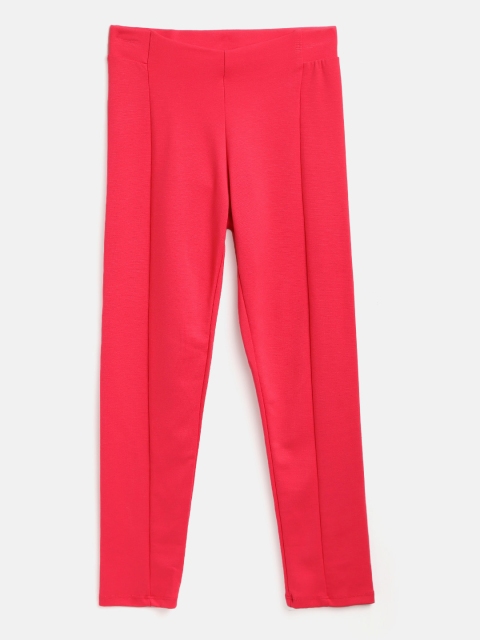 

Marks & Spencer Girls Coral Pink Solid Treggings