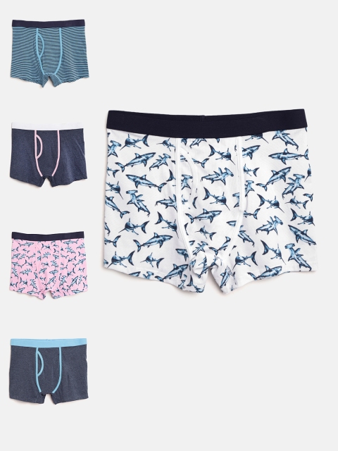 

Marks & Spencer Boys Pack of 5 Trunks T715585D, Blue