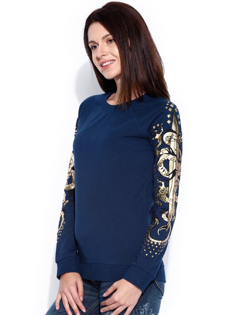 

Ed Hardy Navy Printed Sweatshirt, Navy blue