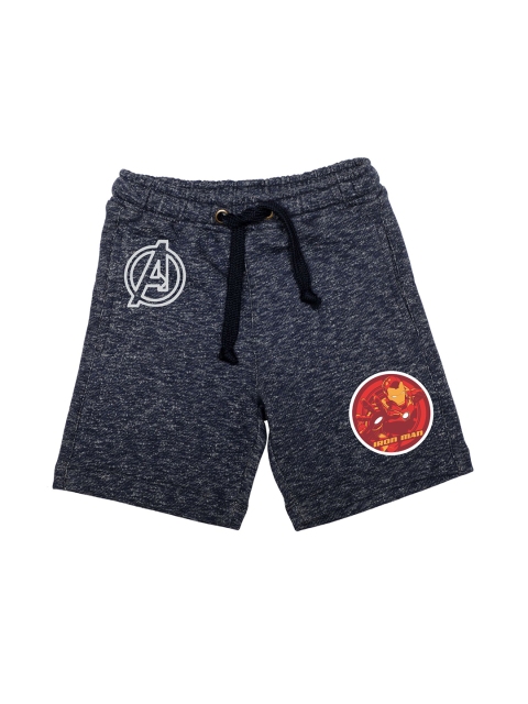 

Marvel by Wear Your Mind Boys Navy Blue Iron Man Printed Regular Fit Regular Shorts