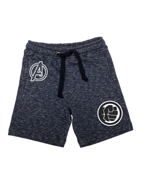 

Marvel by Wear Your Mind Boys Blue Printed Regular Fit Regular Shorts
