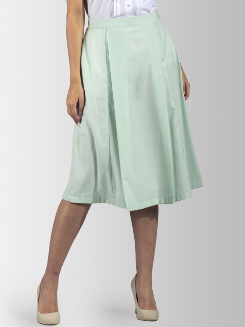 

FableStreet Women Mint Green Solid Flared Skirt