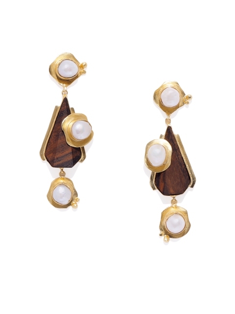 

Belsis Jewelry Gold-Plated Handcrafted Drop Earrings