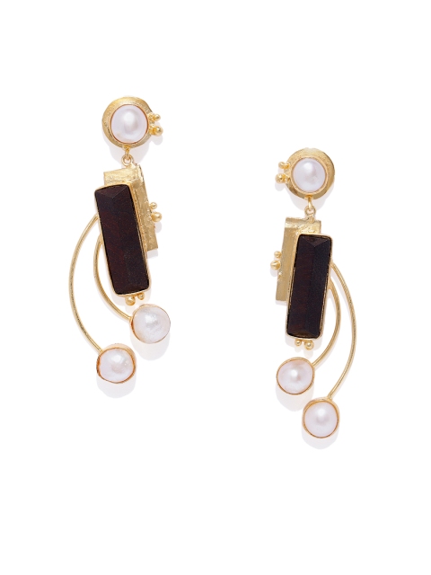 

Belsis Jewelry Gold-Plated Contemporary Handcrafted Drop Earrings