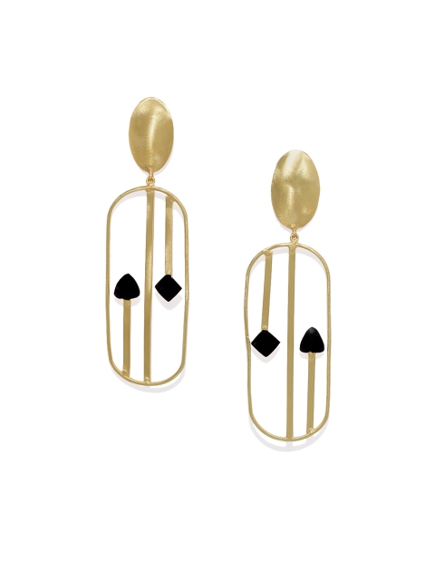 

Belsis Jewelry Gold-Plated Handcrafted Geometric Drop Earrings