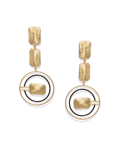 

Belsis Jewelry Gold-Plated Handcrafted Geometric Drop Earrings