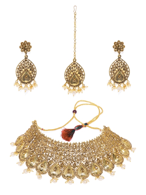 

Spargz Gold-Plated American Diamond Jewellery Set