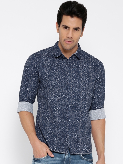 

United Colors of Benetton Blue Printed Casual Shirt