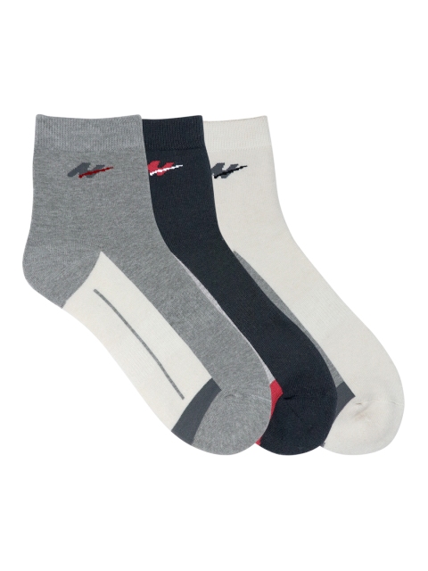 

Mustang Men Pack of 3 Multicoloured Solid Ankle-Length Socks, Multi