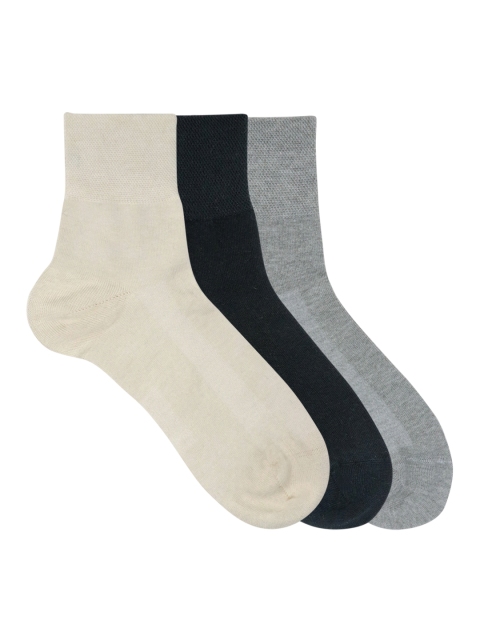 

Mustang Men Pack of 3 Solid Ankle-Length Socks, Multi