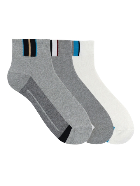 

Mustang Men Pack of 3 Solid Ankle-Length Socks, Multi
