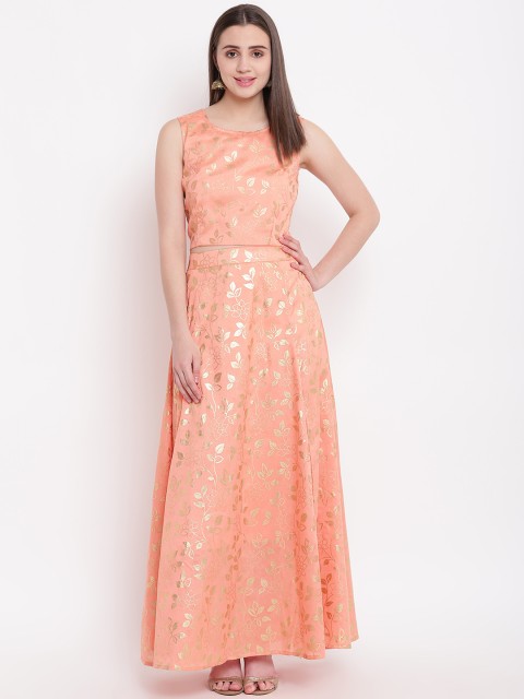 

Be Indi Peach-Coloured Ready to Wear Lehenga with Blouse