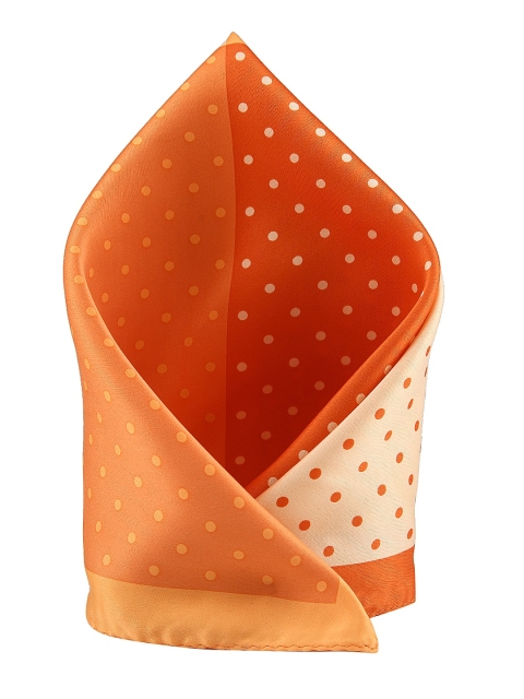 

Tossido Men Orange Printed Woven Pocket Square