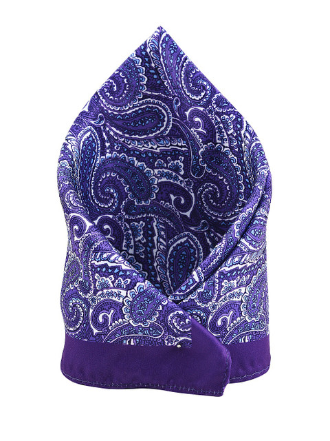 

Tossido Men Purple Printed Woven Pocket Square