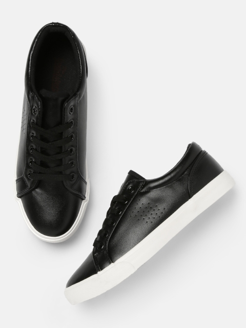 

Roadster Women Black Perforated Sneakers