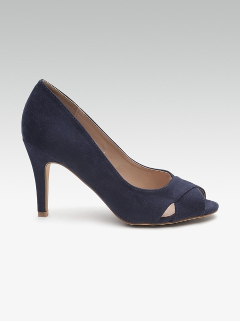 

DOROTHY PERKINS Women Navy Blue Solid Pumps
