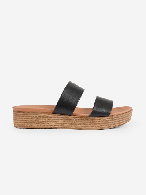 

DOROTHY PERKINS Women Black Solid Flatforms