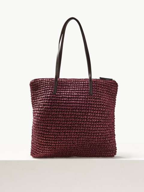 

Marks & Spencer Burgundy Solid Shoulder Bag