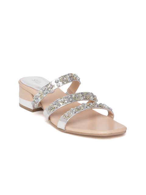 

Crave Connect Women Silver-Toned Embellished Heels