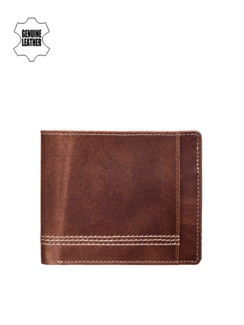 

Teakwood Leathers Men Brown Genuine Leather Wallet