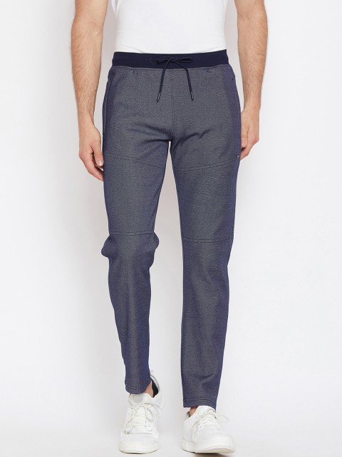 

Okane Men Navy Blue Solid Slim-Fit Trackpant
