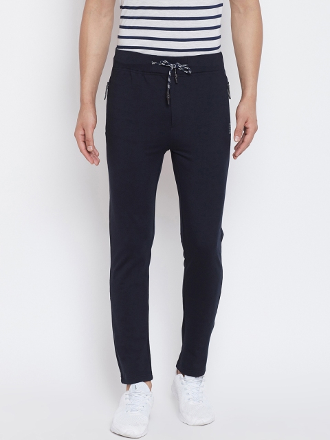 

Okane Men Navy Blue Solid Slim-Fit Trackpant