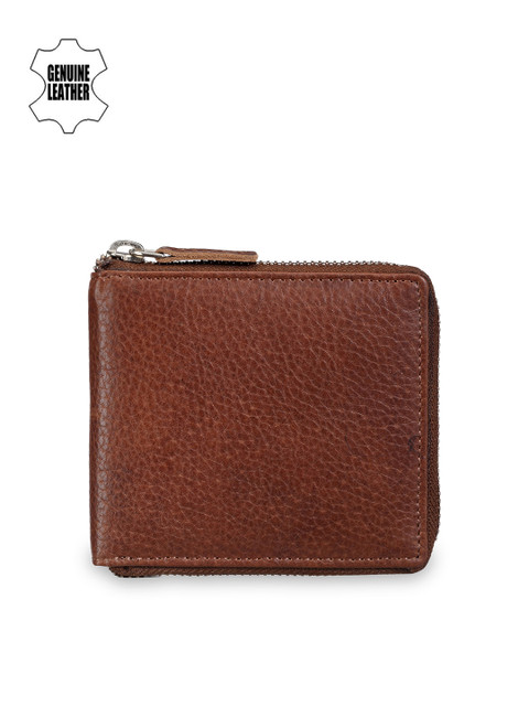 

Teakwood Leathers Men Brown Genuine Leather Wallet