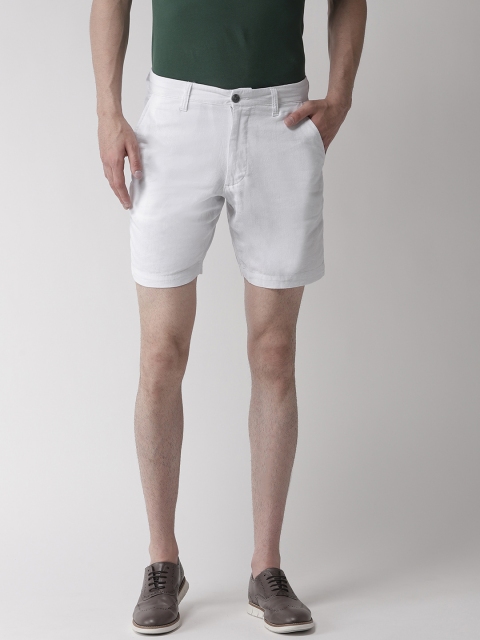 

Marks & Spencer Men White Solid Regular Fit Shorts