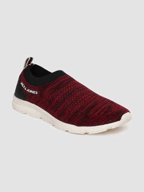 

Jack & Jones Men Red Slip-On Sneakers
