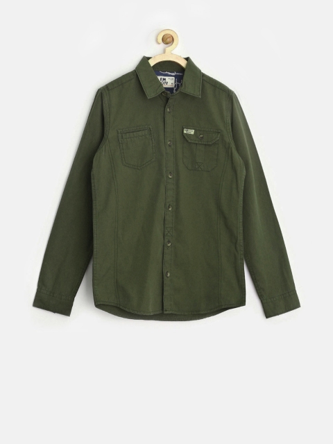 

Flying Machine Boys Green Shirt