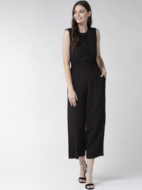 

Marks & Spencer Women Black & Brown Printed Basic Jumpsuit