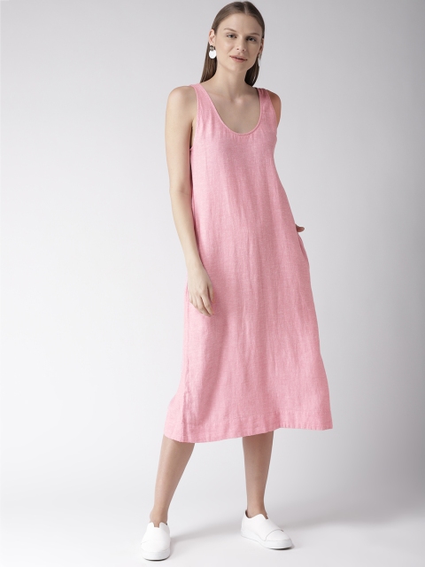 

Marks & Spencer Women Pink Solid A-Line Dress