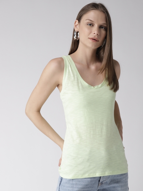 

Marks & Spencer Women Green Solid Innerwear Vest T418027