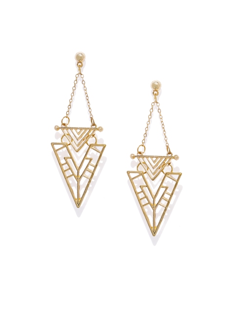 

Pipa Bella Gold-Toned Geometric Drop Earrings
