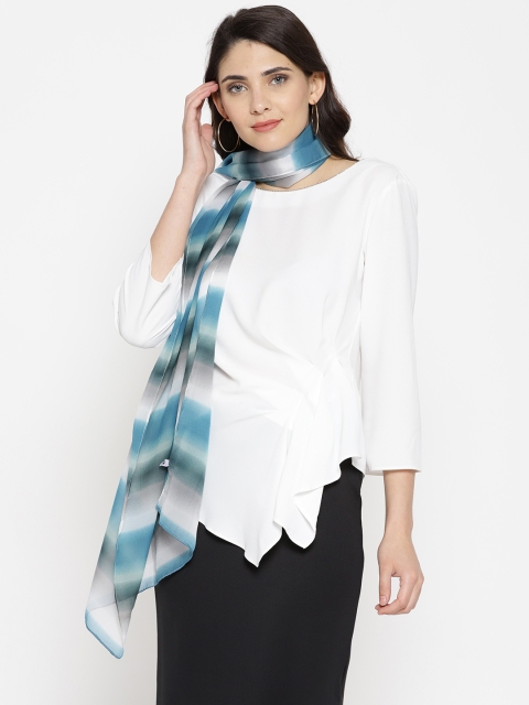 

Trend Arrest Blue & Grey Striped Stole