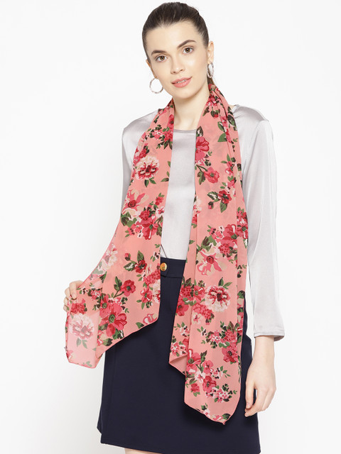 

Trend Arrest Pink & Green Printed Stole