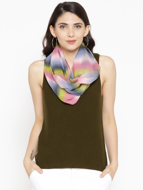 

Trend Arrest Pink & Grey Striped Stole