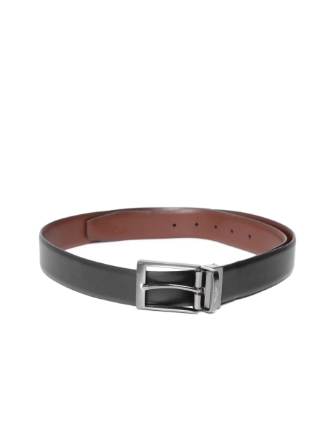 

Park Avenue Men Black & Brown Solid Leather Reversible Belt