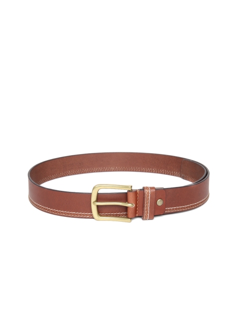 

Park Avenue Men Brown Leather Solid Belt