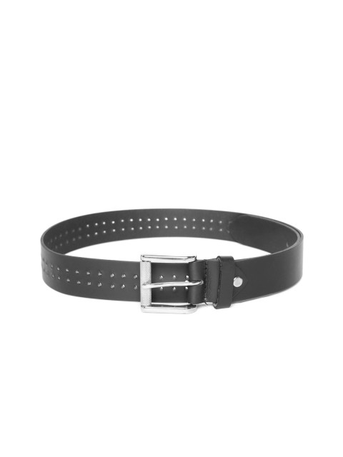 

Park Avenue Raymond Men Black Leather Solid Belt