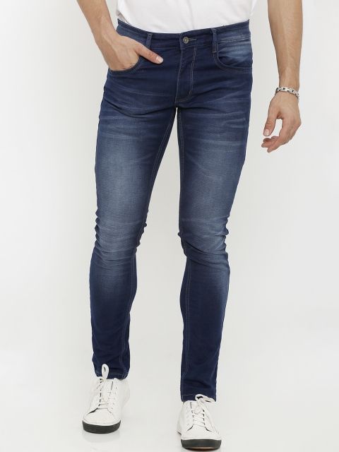 

Rex Straut Jeans Men Blue Slim Fit Mid-Rise Clean Look Stretchable Jeans