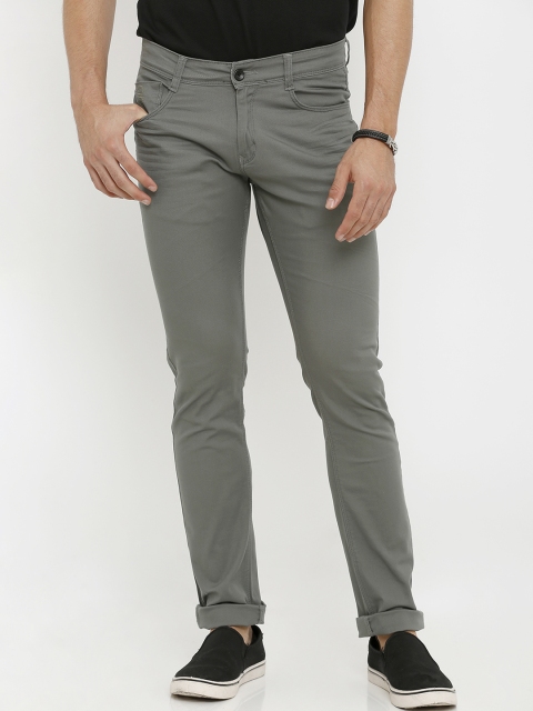 

Rex Straut Jeans Men Grey Slim Fit Mid-Rise Clean Look Stretchable Jeans