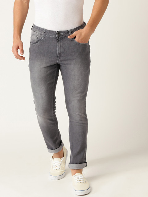 

United Colors of Benetton Men Grey Skinny Fit Clean Look Stretchable Jeans