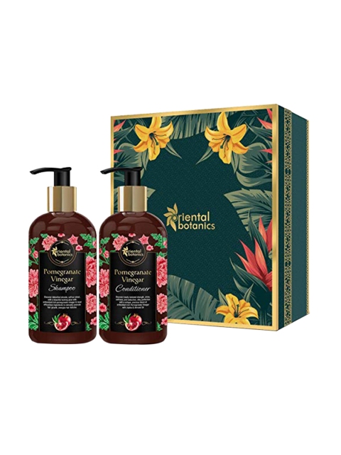 

Oriental Botanics Pomegranate Vinegar Shampoo & Conditioner 300ml each, Nude