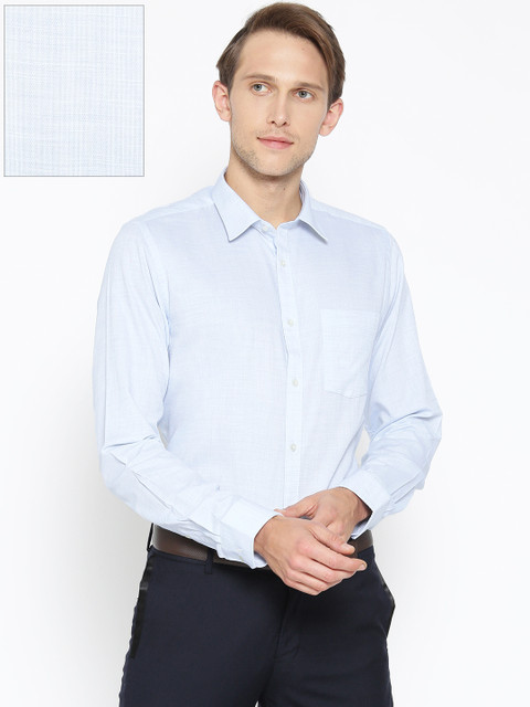 

Blackberrys Men Blue Slim Fit Solid Formal Shirt