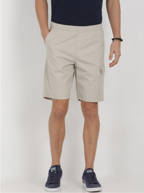 

t-base Grey Cotton Solid Lounge Shorts